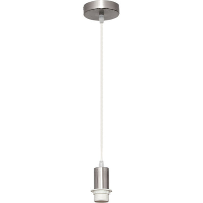 Armazón para Colgante Maldivas 10 cm Níquel Interlusa - Vista frontal principal en fondo blanco | LuzGurú
