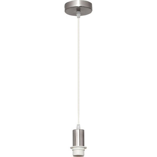 Armazón para Colgante Maldivas 10 cm Níquel Interlusa - Vista frontal principal en fondo blanco | LuzGurú