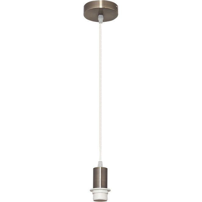 Armazón para Colgante Maldivas 10 cm Cuero LUMIT Interlusa - Vista frontal principal en fondo blanco | LuzGurú