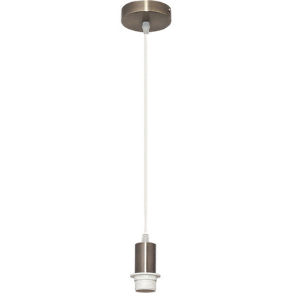 Armazón para Colgante Maldivas 10 cm Cuero LUMIT Interlusa - Vista frontal principal en fondo blanco | LuzGurú