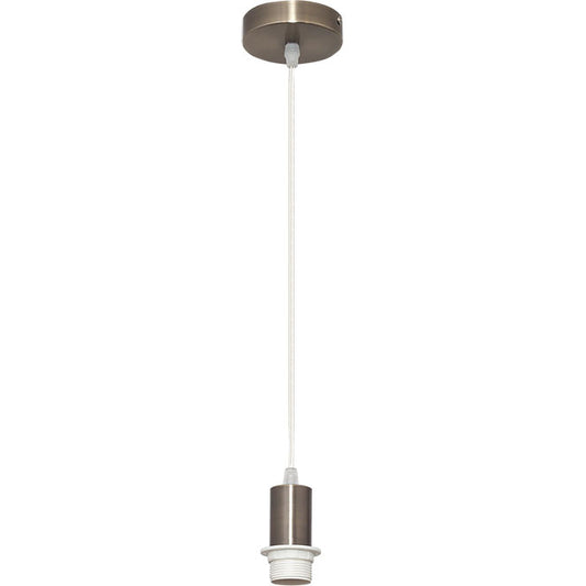 Armazón para Colgante Maldivas 10 cm Cuero LUMIT Interlusa - Vista frontal principal en fondo blanco | LuzGurú