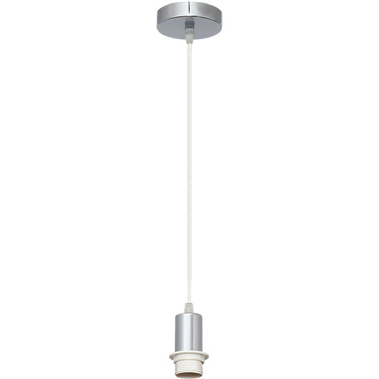 Armazón para Colgante Maldivas 10 cm Cromo Interlusa - Vista frontal principal en fondo blanco | LuzGurú