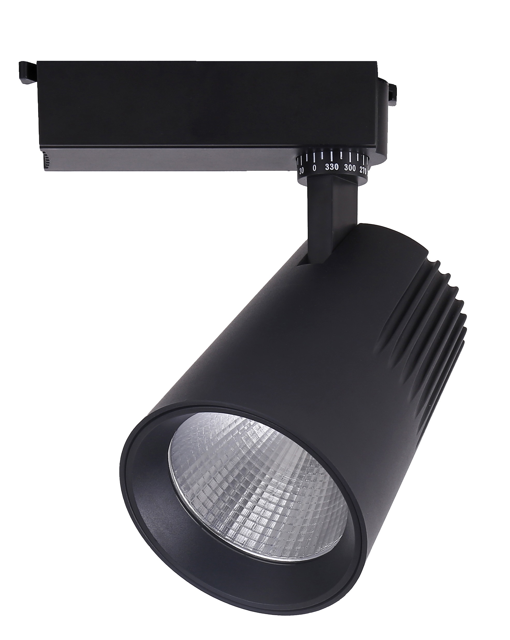 Foco Carril LED 20W 2700K Telma Negro Fabrilamp - Vista frontal
