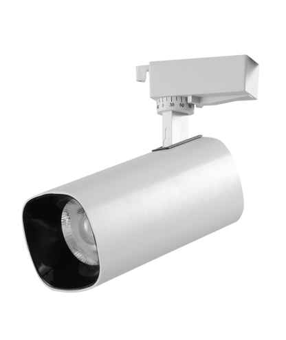 Foco Carril Alfil Blanco 30W 6000K - Vista frontal