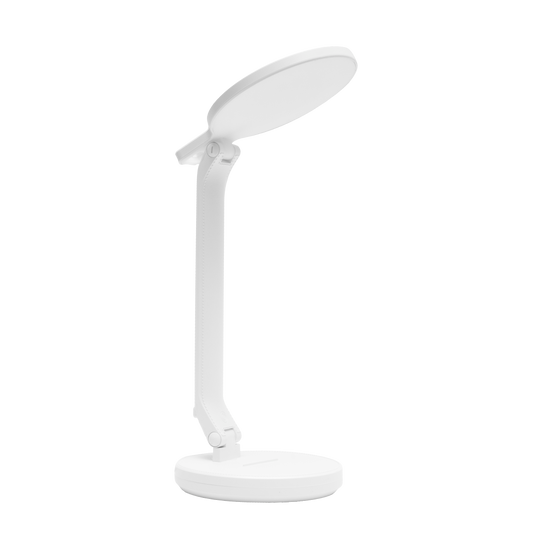 Flexo Woku fabricado en ABS color Blanco con luz LED regulable