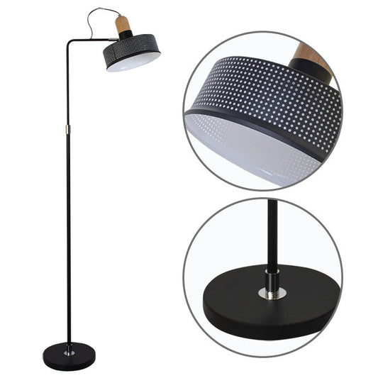 Lámpara de Pie ANUSCA 160 cm Negro Interlusa - Vista frontal principal en fondo blanco | LuzGurú