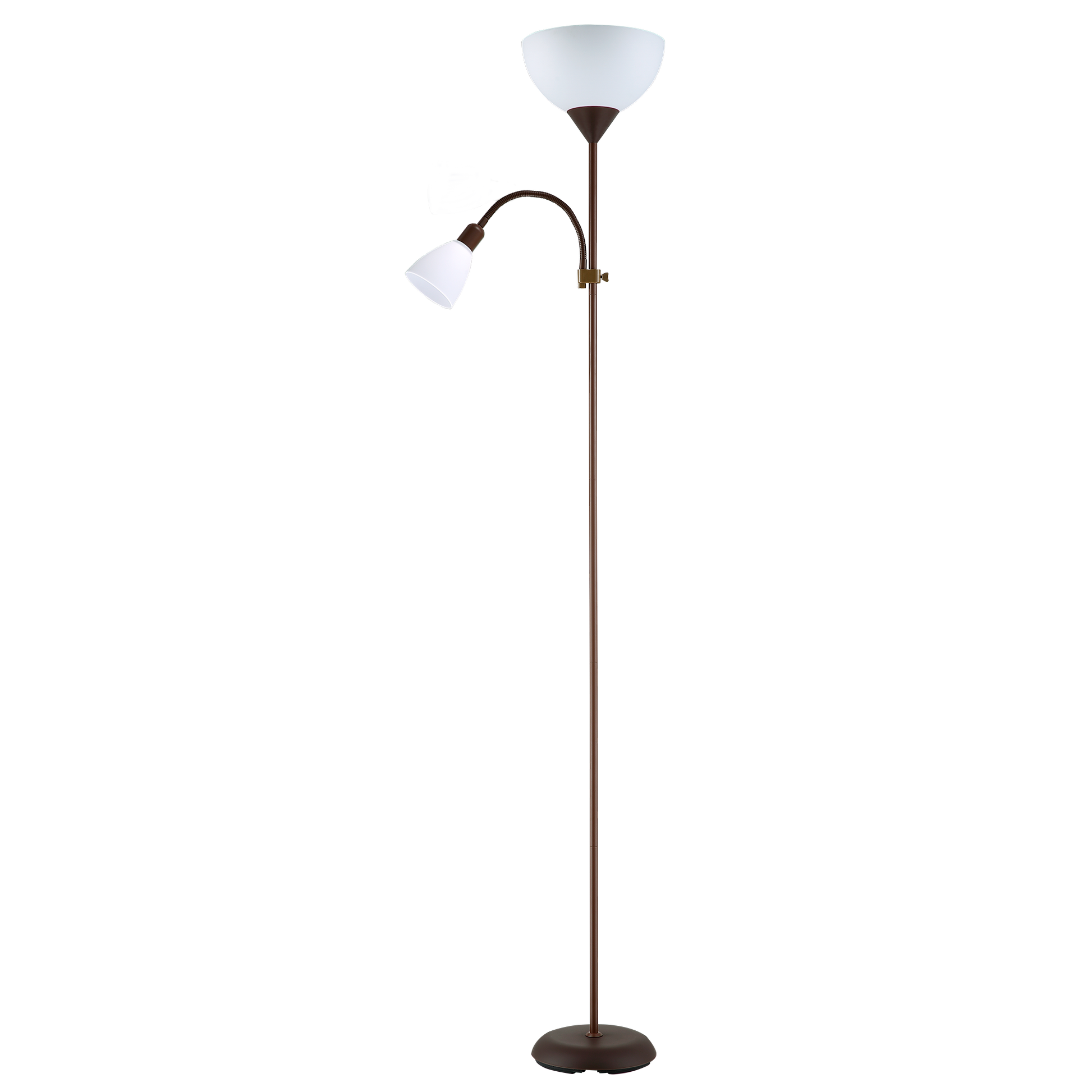 Lámpara de pie con lector orientable y regulable para una iluminación personalizada