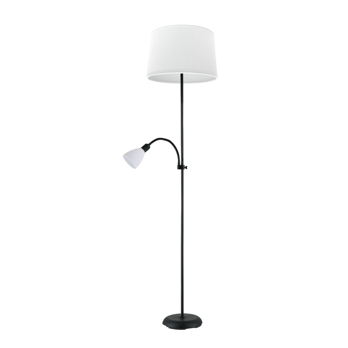 Lámpara de pie con lector orientable ideal para lectura y trabajo