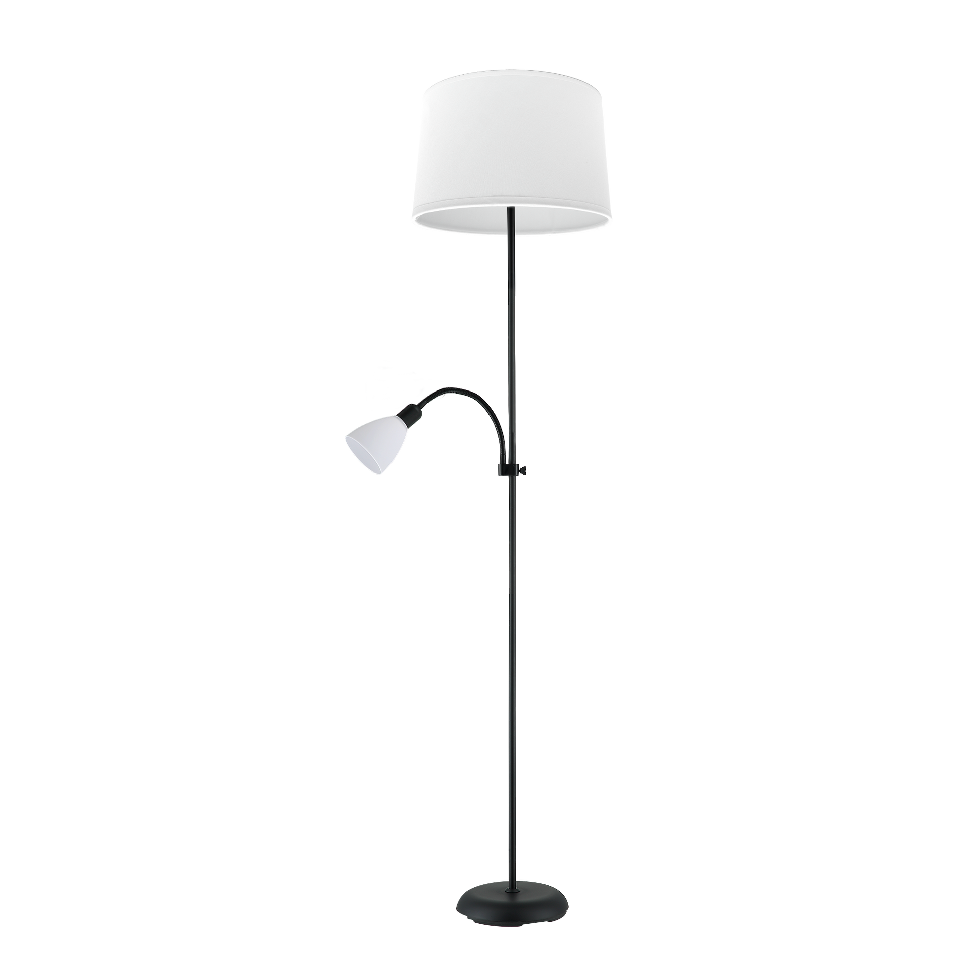 Lámpara de pie con lector orientable ideal para lectura y trabajo