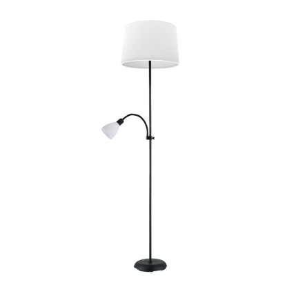 Lámpara de pie con lector orientable ideal para lectura y trabajo
