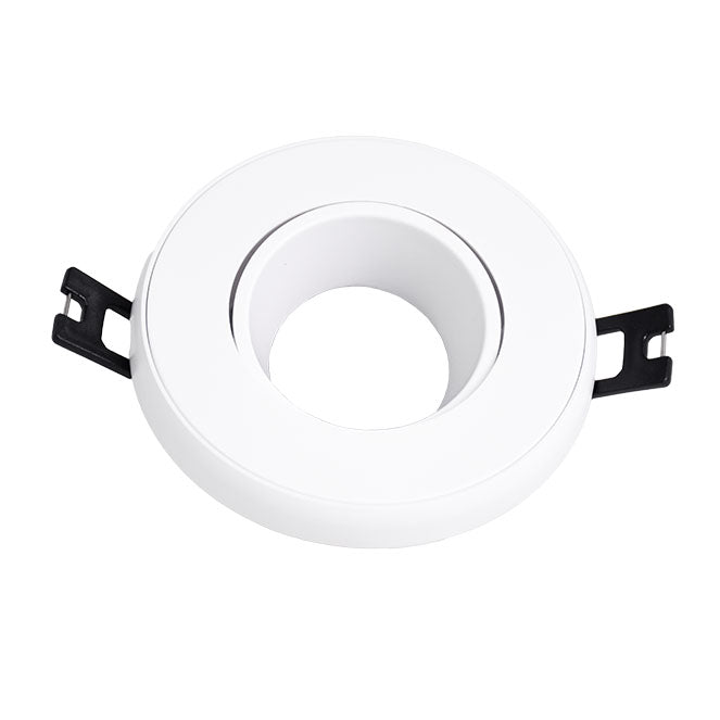 Aro Empotrable ONIRO 9 cm Blanco Policarbonato Interlusa instalada en ambiente decorativo de salón o dormitorio | Interlusa