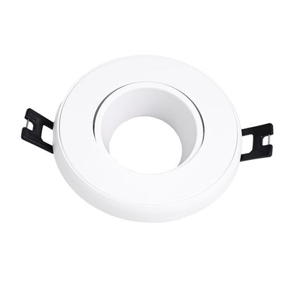 Aro Empotrable ONIRO 9 cm Blanco Policarbonato Interlusa instalada en ambiente decorativo de salón o dormitorio | Interlusa