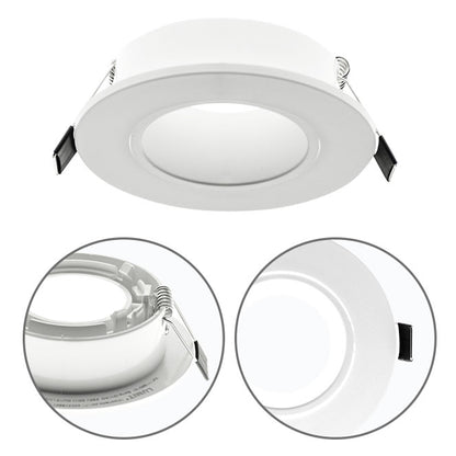 Aro Empotrable ONIRO 9 cm Blanco Policarbonato Interlusa - Vista frontal principal en fondo blanco | LuzGurú