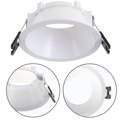 Aro Empotrable ONIRO Redondo 8,5 cm Blanco Policarbonato Interlusa - Vista frontal principal en fondo blanco | LuzGurú