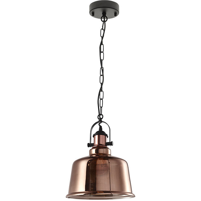 Lámpara Colgante LILA 30 cm Cobre Interlusa - Vista frontal principal en fondo blanco | LuzGurú