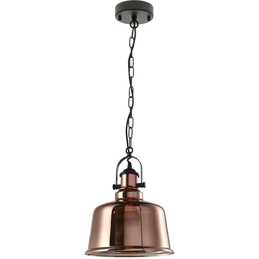 Lámpara Colgante LILA 30 cm Cobre Interlusa - Vista frontal principal en fondo blanco | LuzGurú