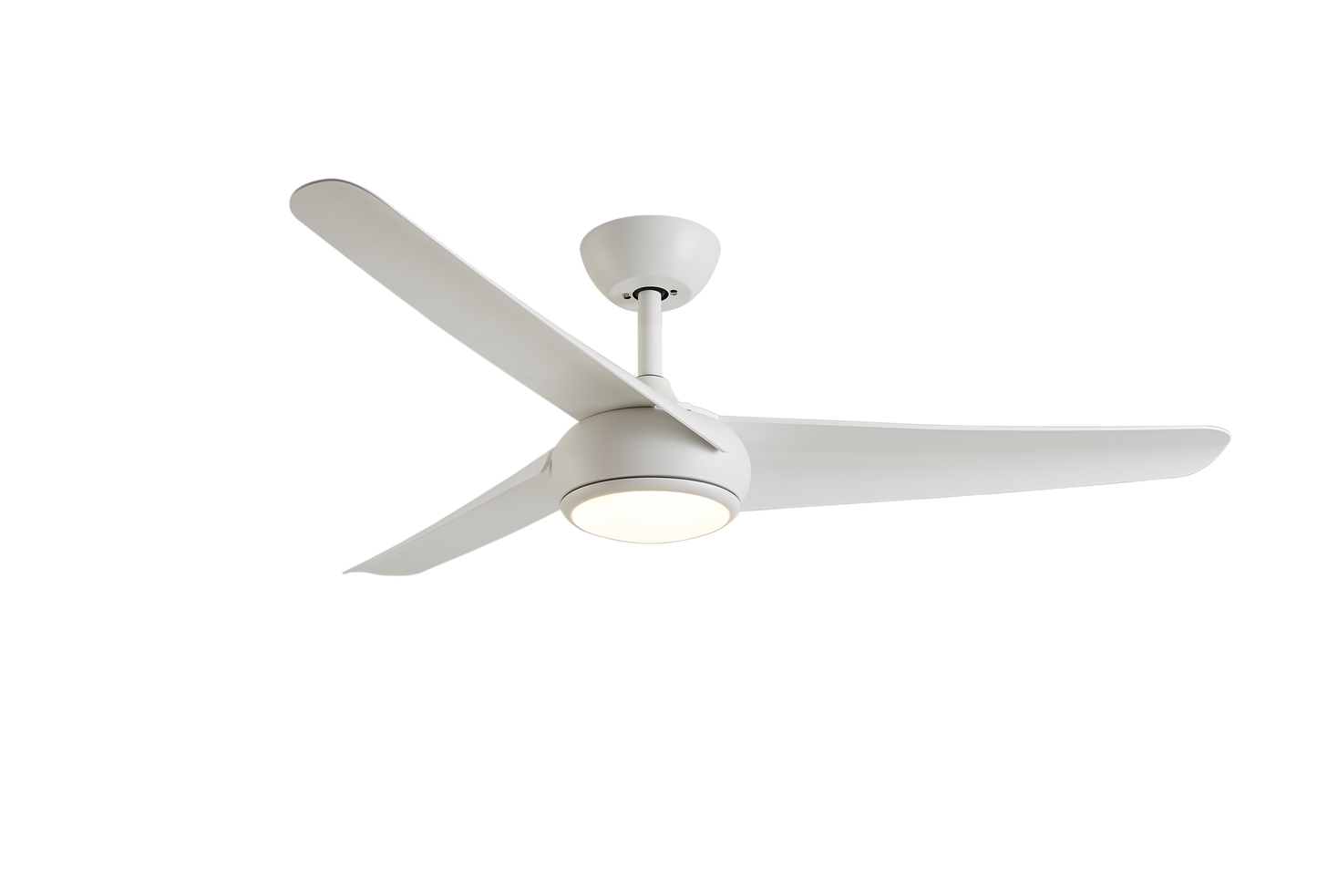 Instalación de ventilador techo PATRAS en techos inclinados con tijas de 12.5 y 25 cm