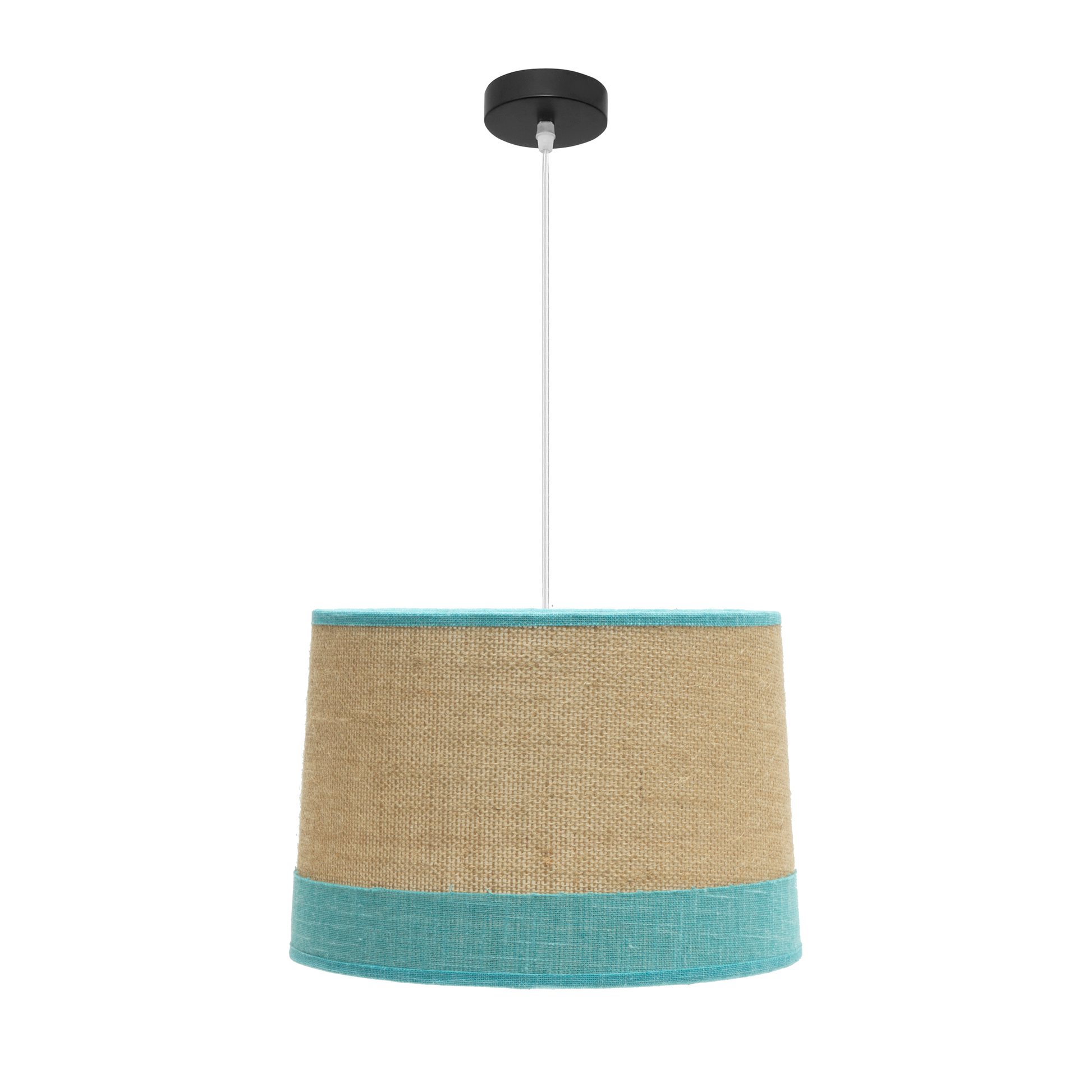 Colgante Tietar Saco/Turquesa de Fabrilamp/Abrila. Diseño moderno y elegante para iluminar tu hogar.