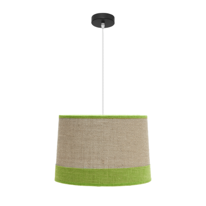 Colgante Tietar Saco/Verde de Fabrilamp, diseño moderno y elegante para iluminar tu hogar.