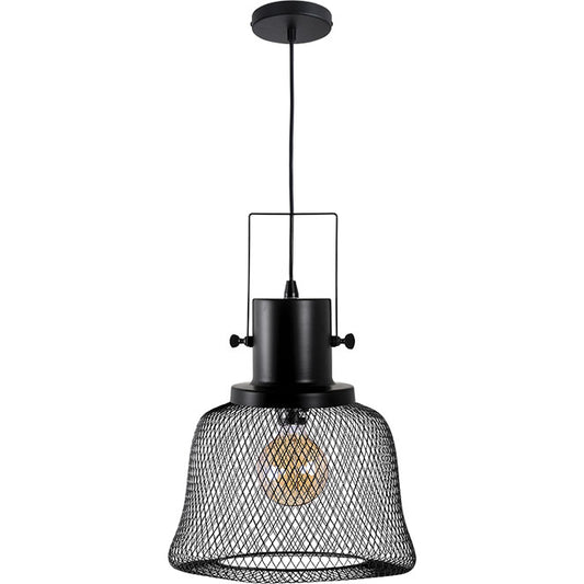 Lámpara Colgante Clásica LUMIERE 32 cm Negro Interlusa - Vista frontal principal en fondo blanco | LuzGurú