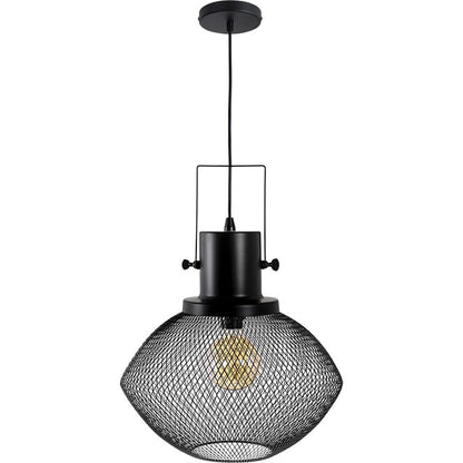 Lámpara Colgante LUMIERE 40 cm Negro Interlusa - Vista frontal principal en fondo blanco | LuzGurú