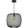 Lámpara Colgante LUMIERE Vintage Negra Interlusa 33cm