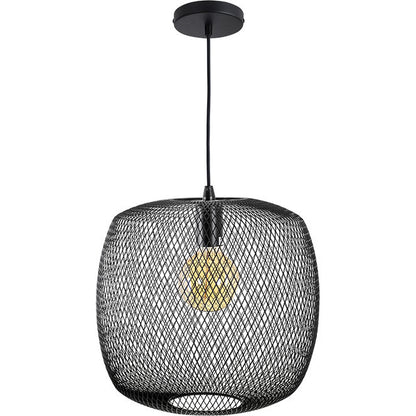 Lámpara Colgante LUMIERE 33 cm Negro Interlusa - Vista frontal principal en fondo blanco | LuzGurú