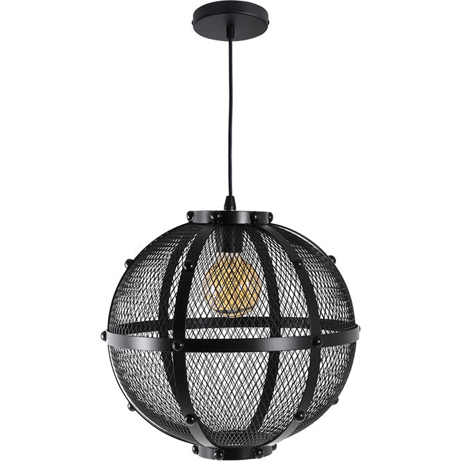 Colgante LUMIERE Vintage Negro Interlusa en ambiente decorativo