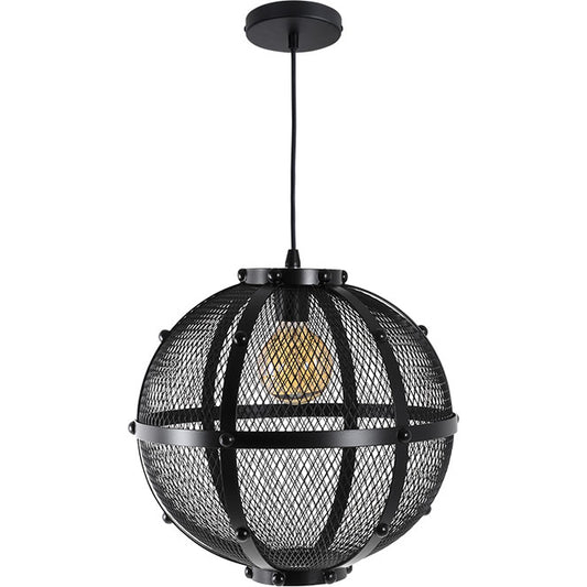 Lámpara Colgante LUMIERE 45 cm Negro Interlusa - Vista frontal principal en fondo blanco | LuzGurú