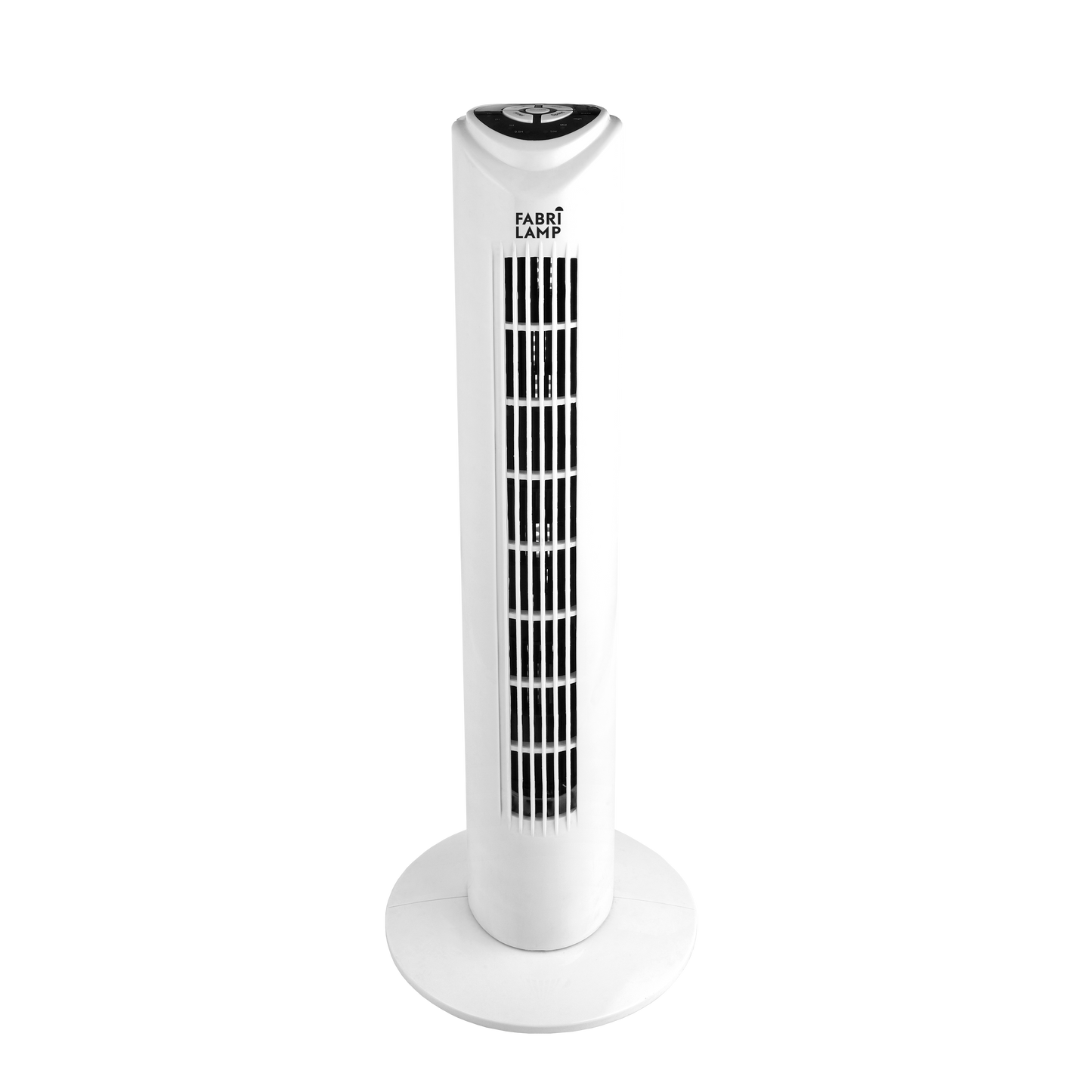 Ventilador de Torre Tuka Blanco de Fabrilamp, 3 velocidades, con mando a distancia y temporizador.