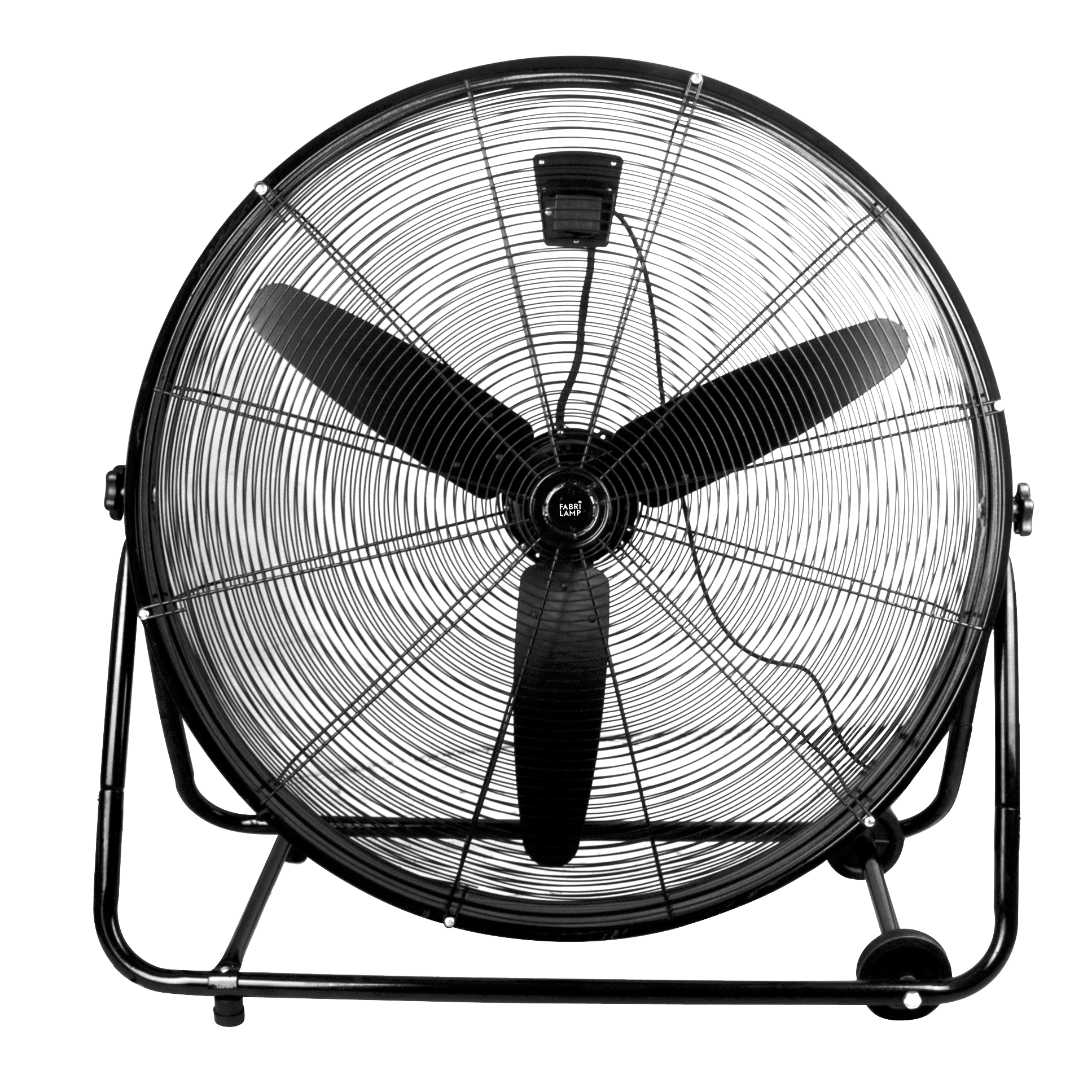 Ventilador industrial con ruedas para traslado fácil, ideal para interiores domésticos o profesionales