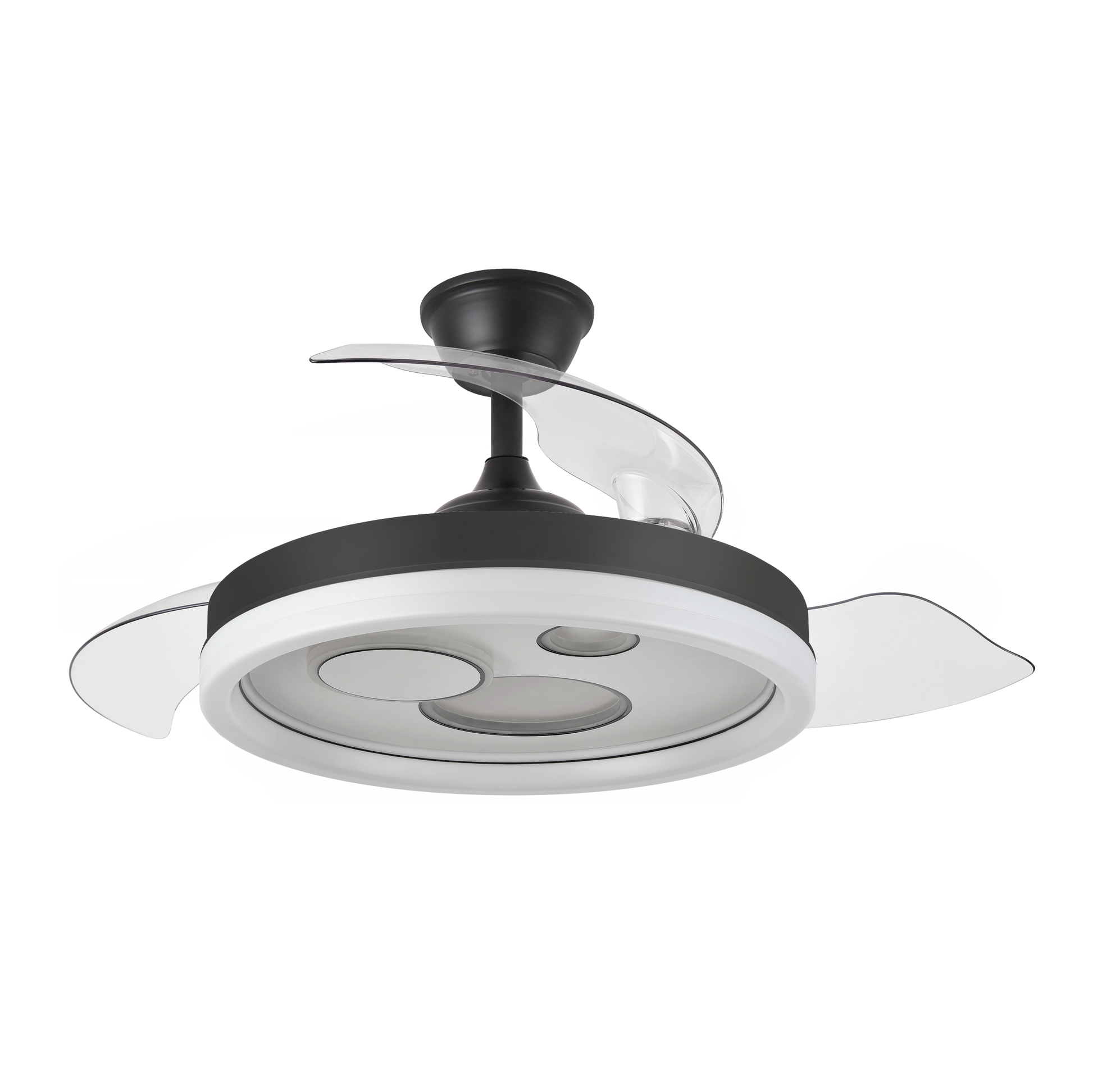 Ventilador retractil Fabrilamp con aspas que cambian de 50 cm a 107 cm de diámetro