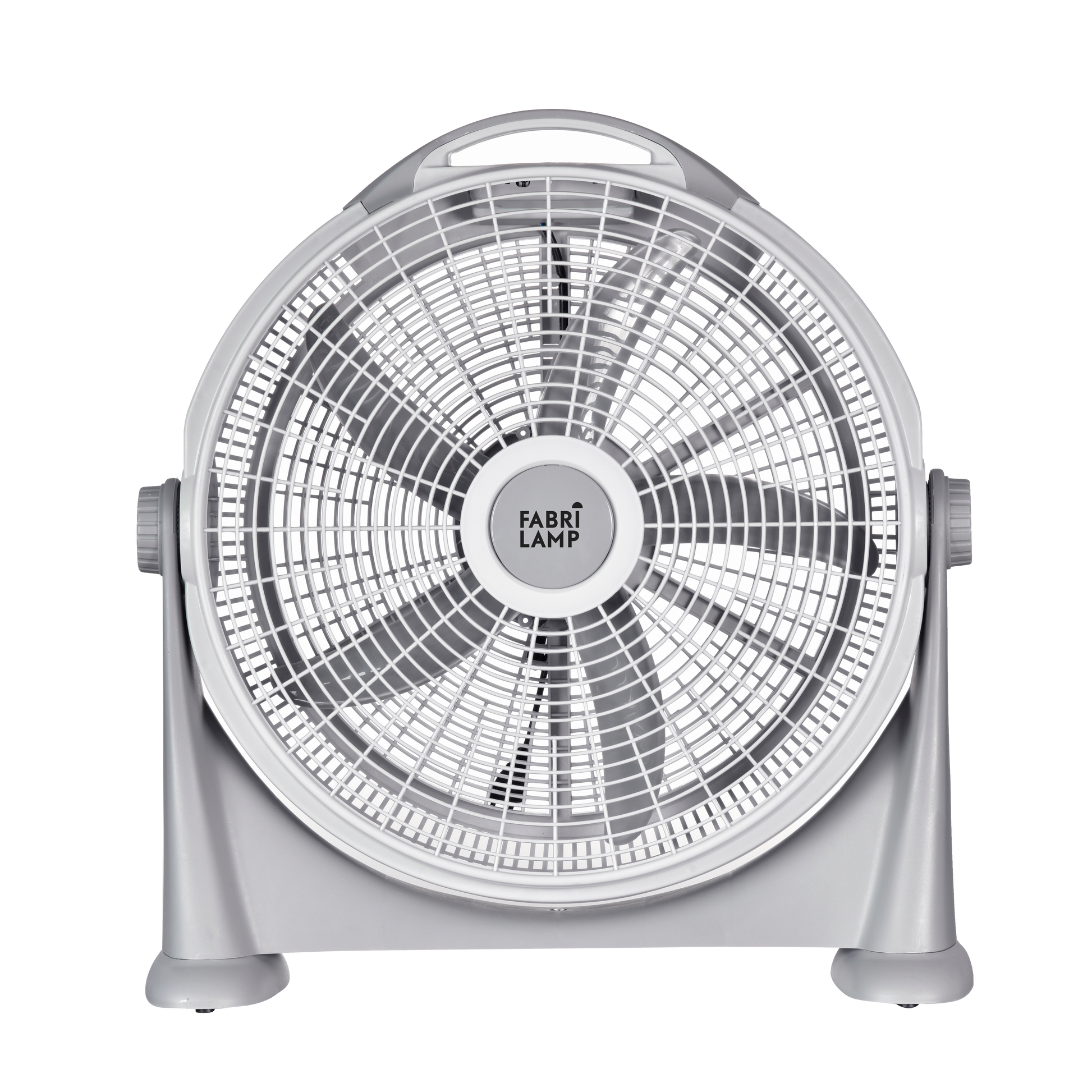 Ventilador de sobremesa Fresco Gris de Fabrilamp, 120W, 3 velocidades, 5 aspas, orientable.