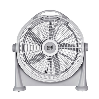 Ventilador de sobremesa Fresco Gris de Fabrilamp, 120W, 3 velocidades, 5 aspas, orientable.