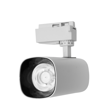 Foco Carril Alfil Blanco 30W 6000K - Vista frontal