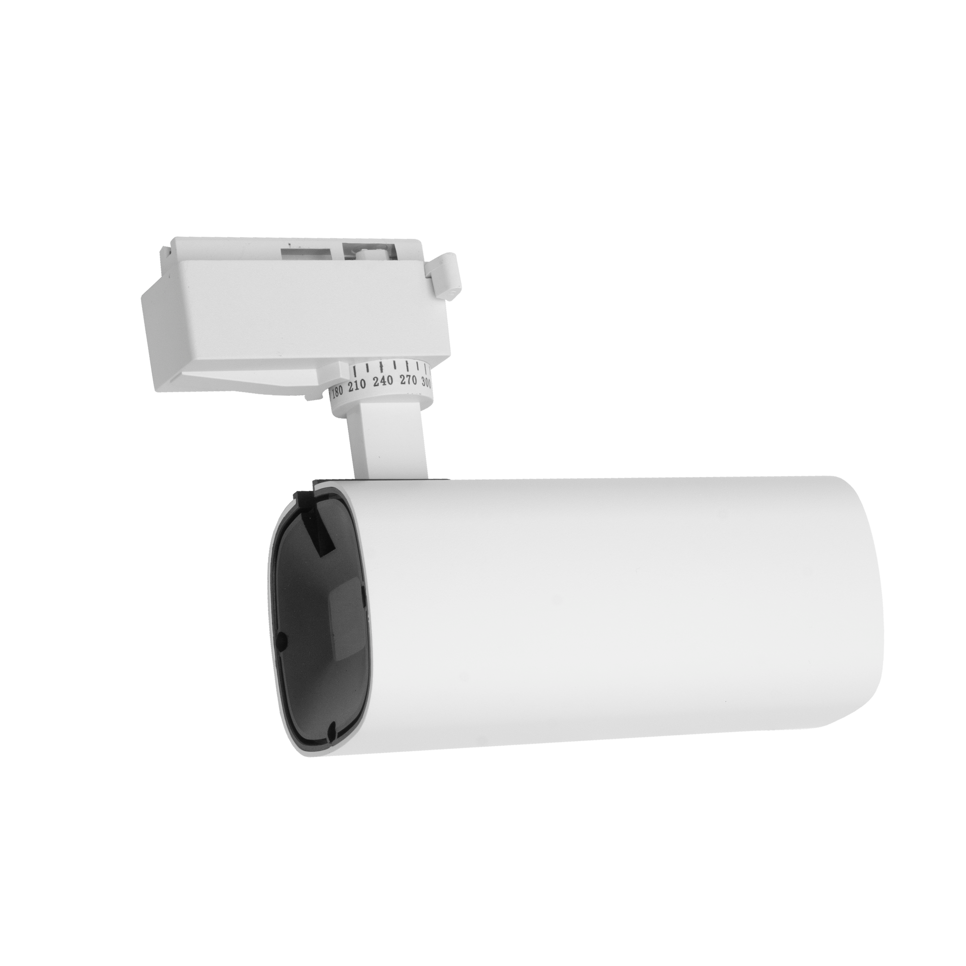 Foco carril LED blanco orientable Fabrilamp / Abrila, diseño minimalista