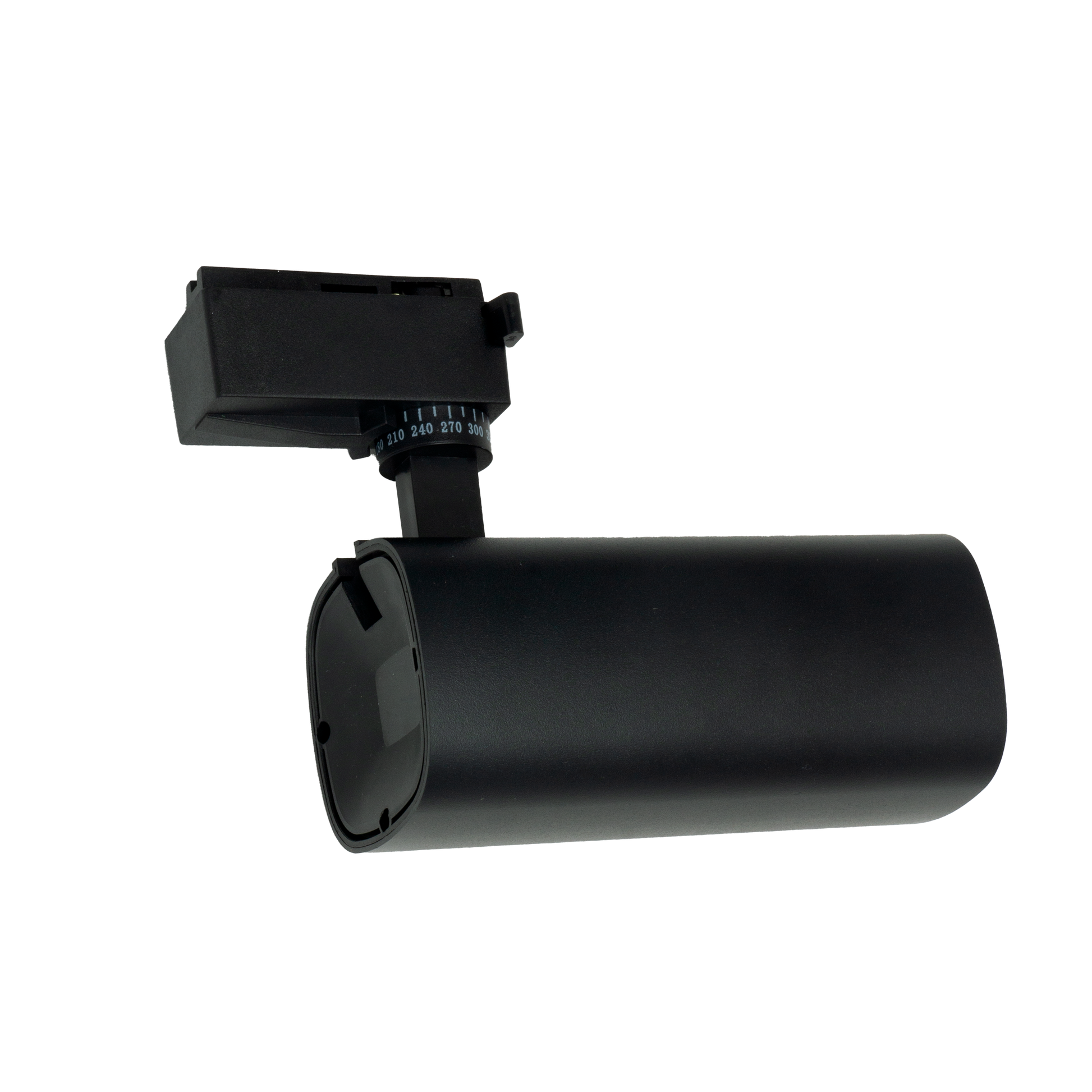Foco carril LED Alfil negro Fabrilamp, ideal para destacar productos en galerías
