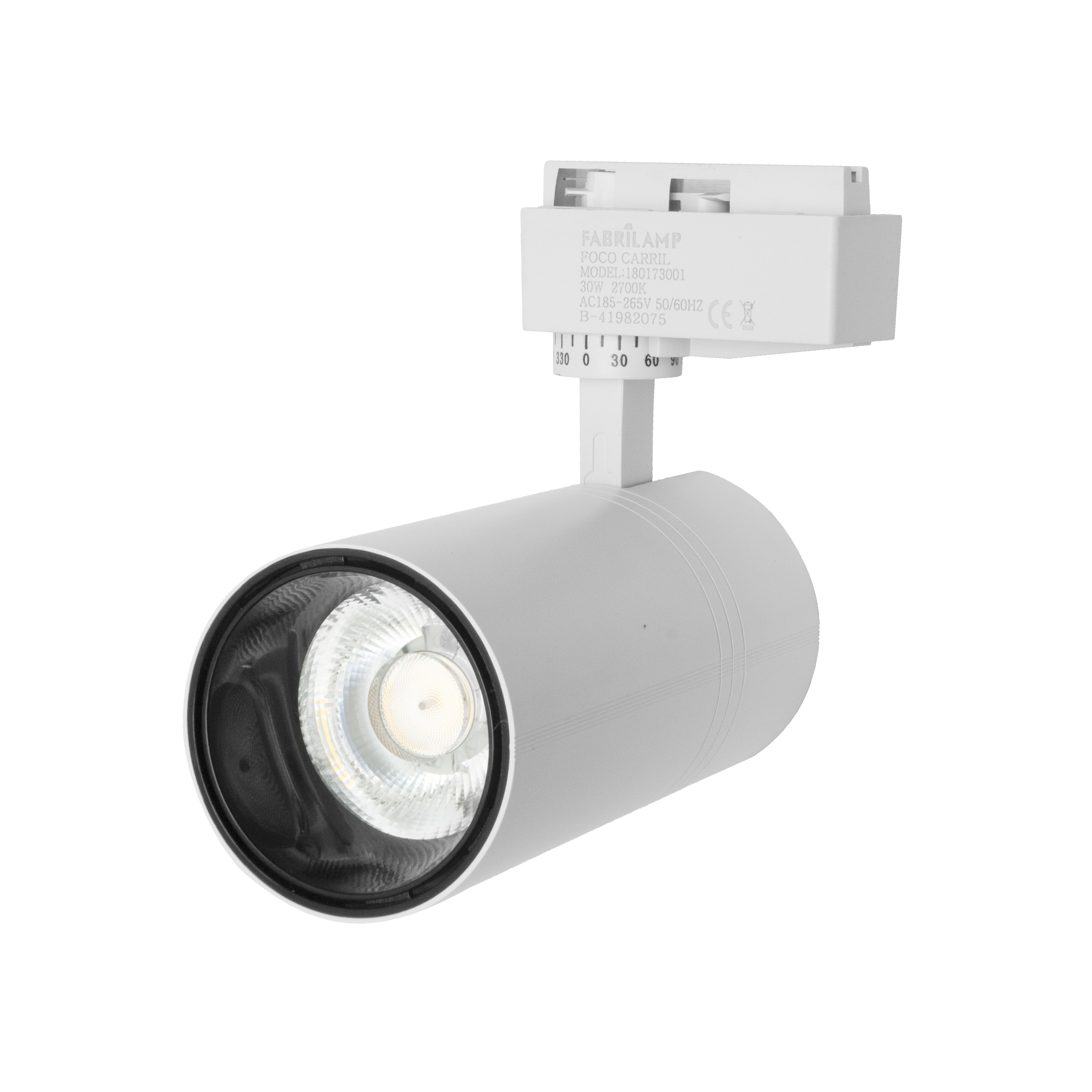 Foco Carril Anzo 30W 6000K Blanco - Vista frontal