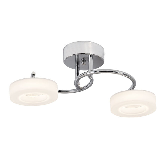 Plafón LED TOKIO LUMIT diseño moderno cromado, referencia 114182020