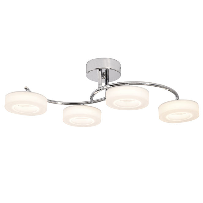 Plafón LED TOKIO LUMIT diseño cromo, Ref. 114184020