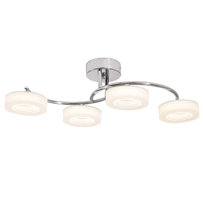 Plafón LED TOKIO LUMIT diseño cromo, Ref. 114184020