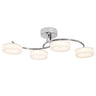 Plafón LED TOKIO LUMIT diseño cromo, Ref. 114184020