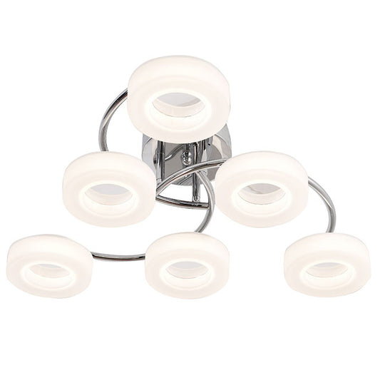 Plafón TOKIO LED Cromo LUMIT 114186020