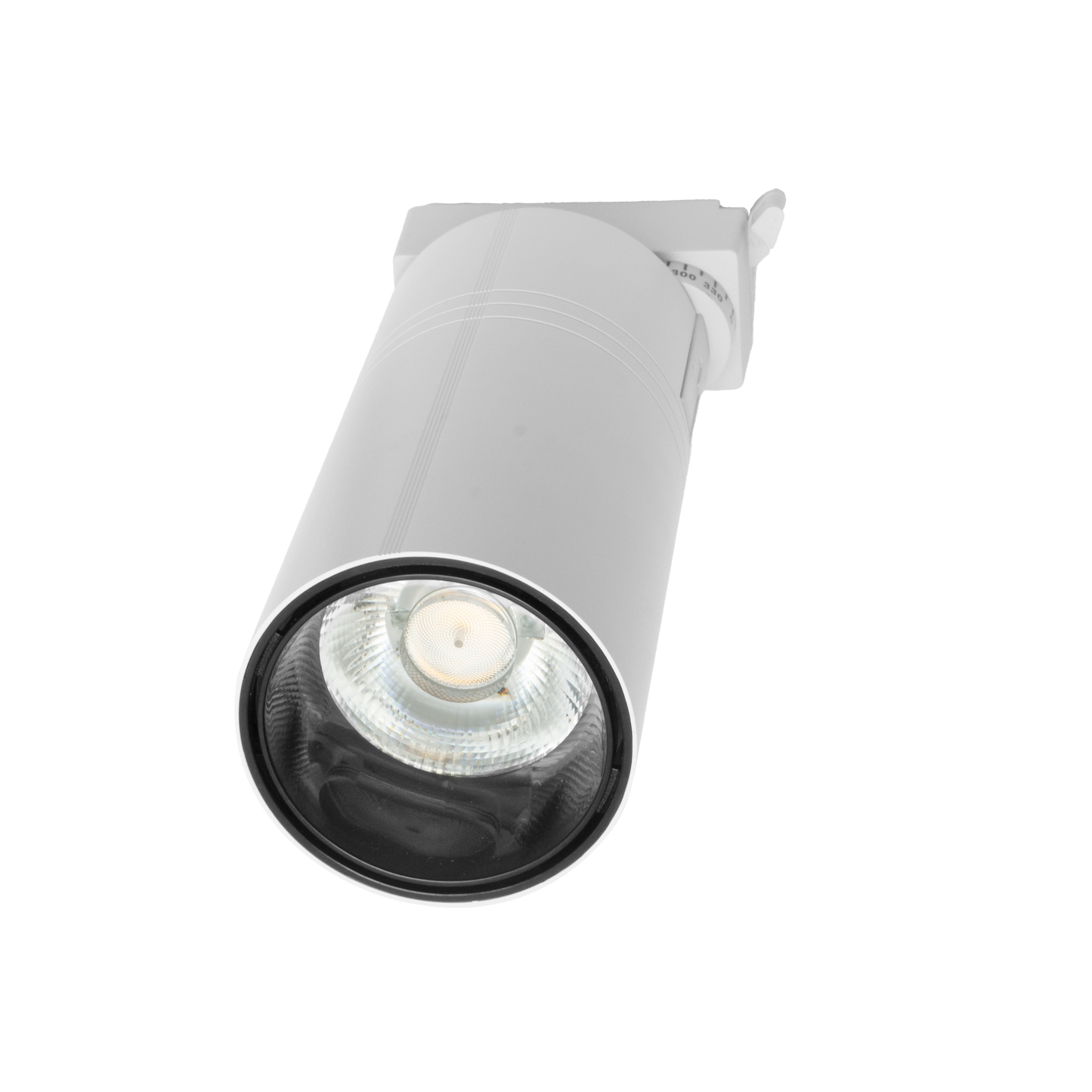 Foco de carril ANZO 20W blanco, 2700K, 1800 lúmenes, 36º orientable. Fabrilamp.