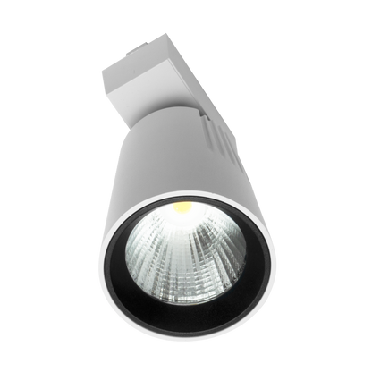 Foco de carril LED Telma 40W 6000K blanco, vista frontal