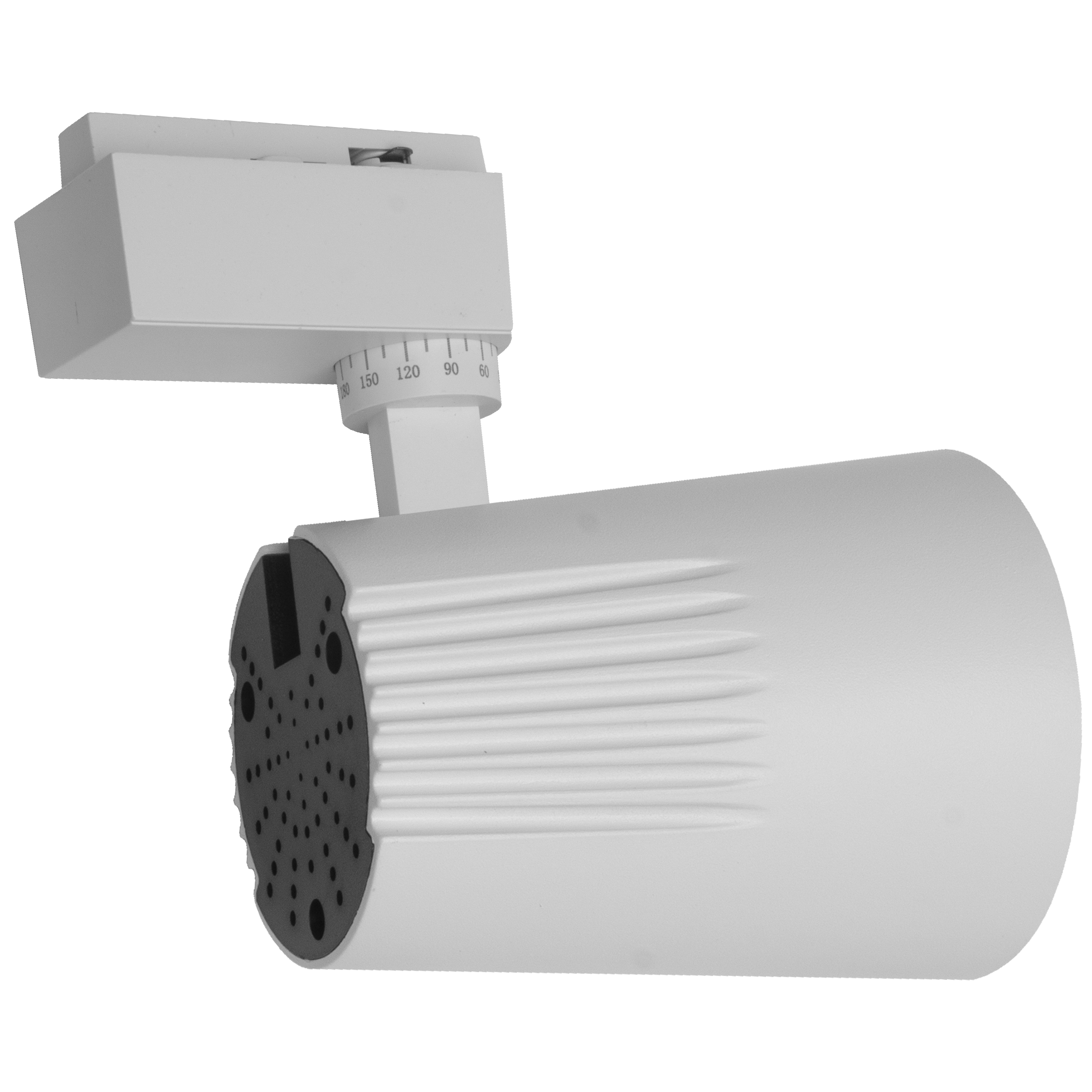 Foco Carril LED 40W 2700K Telma Blanco - Vista frontal