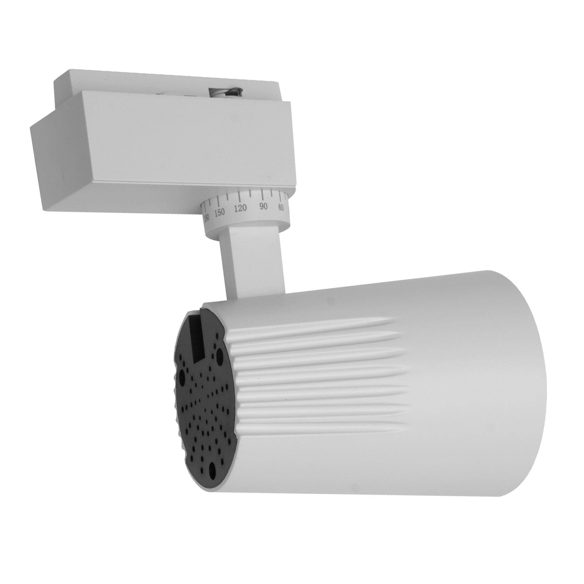 Foco carril LED blanco, ideal para iluminación técnica en interiores