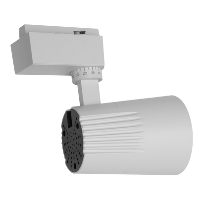 Foco carril LED blanco, ideal para iluminación técnica en interiores