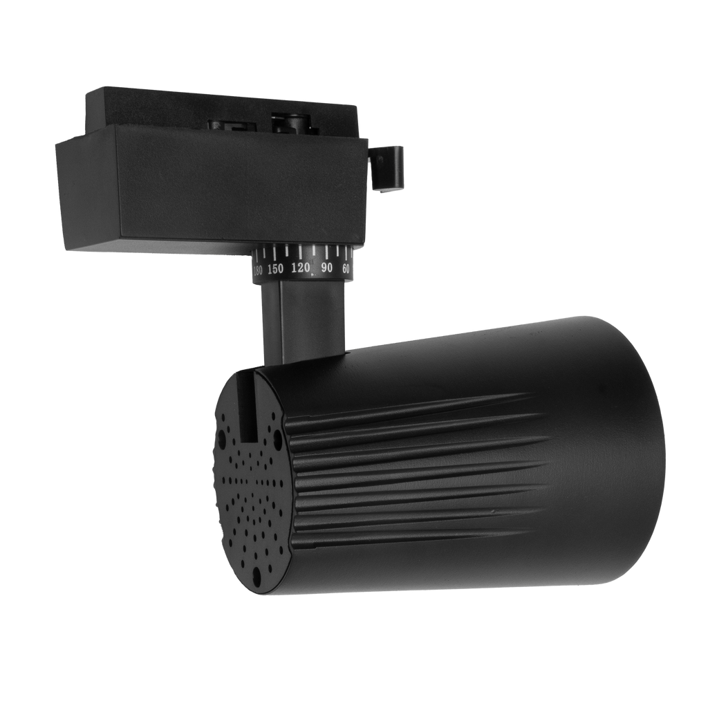 Foco Carril LED 20W 2700K Telma Negro Fabrilamp - Vista frontal