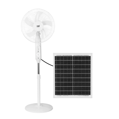 Ventilador solar ideal para interiores domésticos, con control remoto y puerto USB